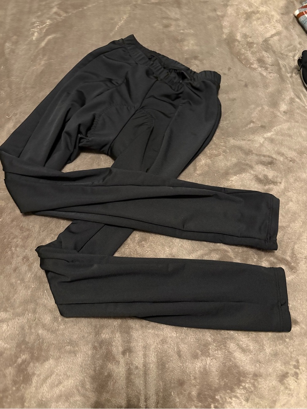 Women's Black Track Joggers with Elastic Waist